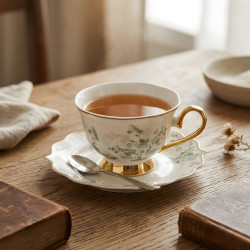 Tea Cup and Saucer Set - 6 Pcs